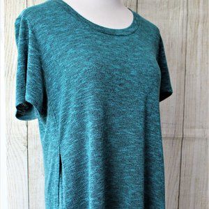Mossimo Teal/Black Heathered top-Medium